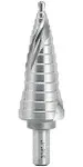 Industrial HSS Step Drill Bit 3/16 inch to 1 inch with 3/8 inch Shank Double ...