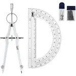 Mr. Pen- Protractor and Compass Set, Compass Protractor Set, Protractor, Compass for Geometry, Math Compass, Compass School, Math Compass and ProTrac