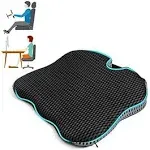 Dreamer Car Wedge Seat Cushion for Car Seat Driver/Passenger- Car Seat Cushions for Driving Improve Vision/Posture - Memory Foam Car Seat Cushion for Hip Pain Relief(Mesh Cover,Black)