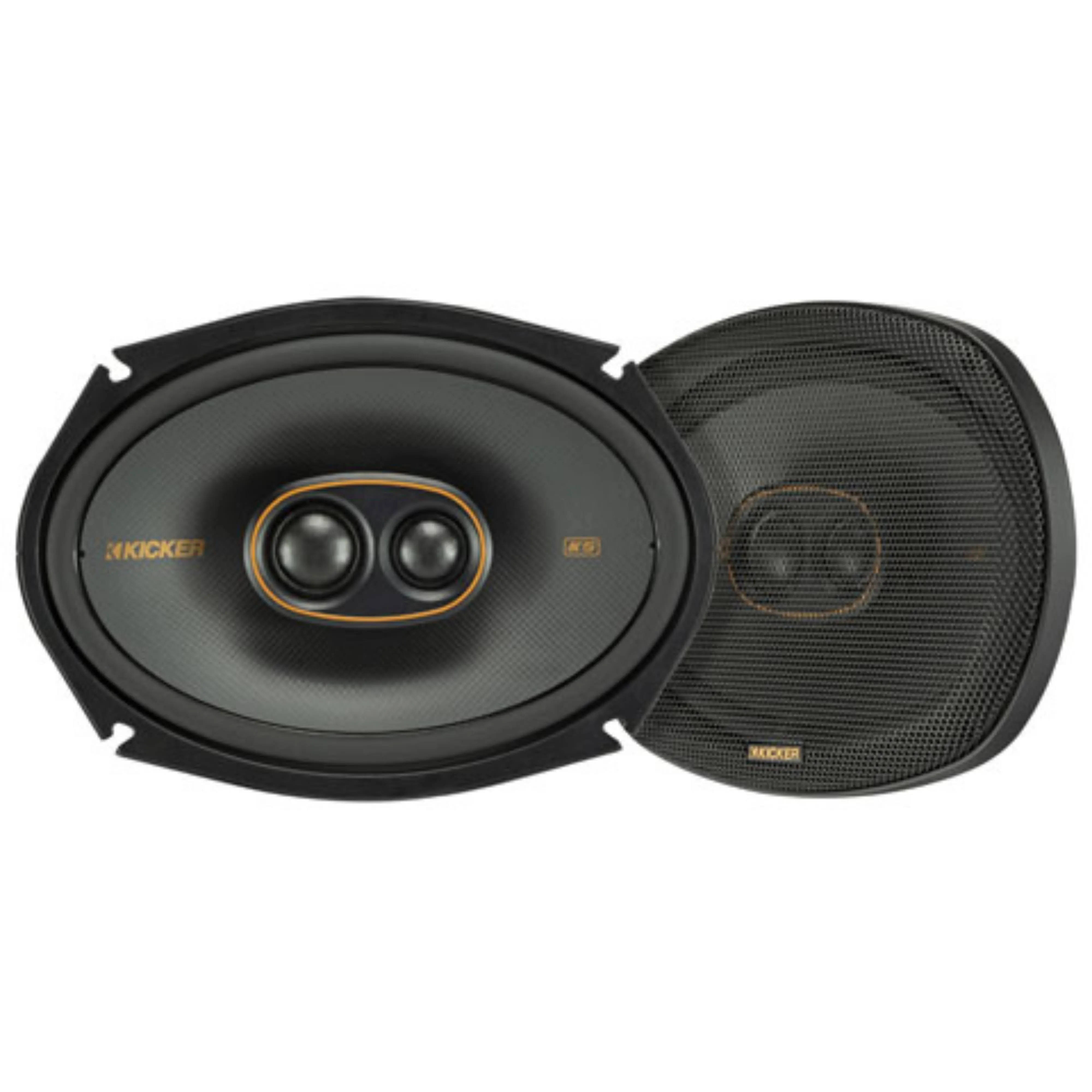 Kicker 51KSC69304 KS-Series 6x9&#034; 3-way Speakers with 1&#034; and .75&#034; tweeters, 4-...