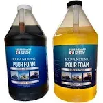 Fiberglass Supply Depot 2 lb Density Expanding Pour Foam, 2 Part Polyurethane Closed Cell Liquid Foam for Boat and Dock Flotation, Soundproofing,