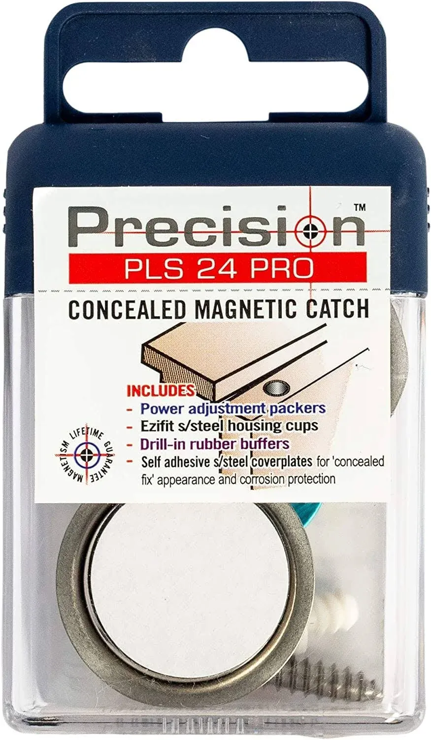 PLS-24 PRO Concealed Magnetic Catch, Silver