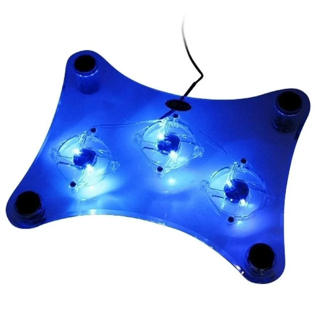 ThreeH Laptop Cooling Pad with 3 Fans & Blue LED Lights for Laptop PS3 / PS4 / PS ...