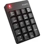 Mofii Bluetooth 5.1 Number Pad Wireless Numeric Keypad Silent 19 Keys USB Keypads, Portable Financial Accounting Numpad 10 Key for Laptop/Notebook/Sur