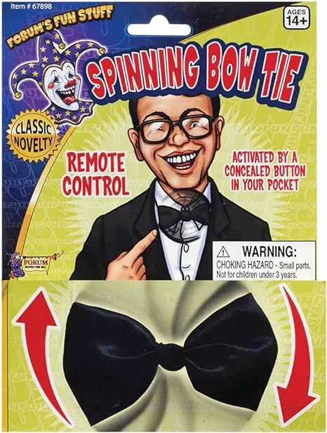 Forum Novelties Black Remote Controlled Spinning Bow Tie