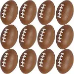 Wall2Wall Mini Sports Balls for Kids Party Favor Toy, Soccer Ball, Basketball, Football, Baseball (12 Pack) Squeeze Foam for Stress, Anxie