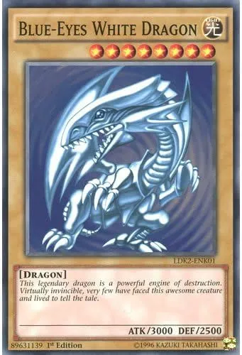 YuGiOh : LDK2-ENK01 Limited Ed Blue-Eyes White Dragon (Alternate Art 1) Common Card - ( Yu-Gi-Oh! Single Card ) by Deckboosters