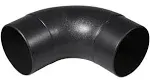 POWERTEC 70105 4&#034; Elbow Dust Hose Connector, Black, 4&#034;, 90 Degree Elbow