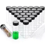 BKMAMLAB 30ml Clear Small Glass Vials 30pcs with Screw Caps(30pcs)