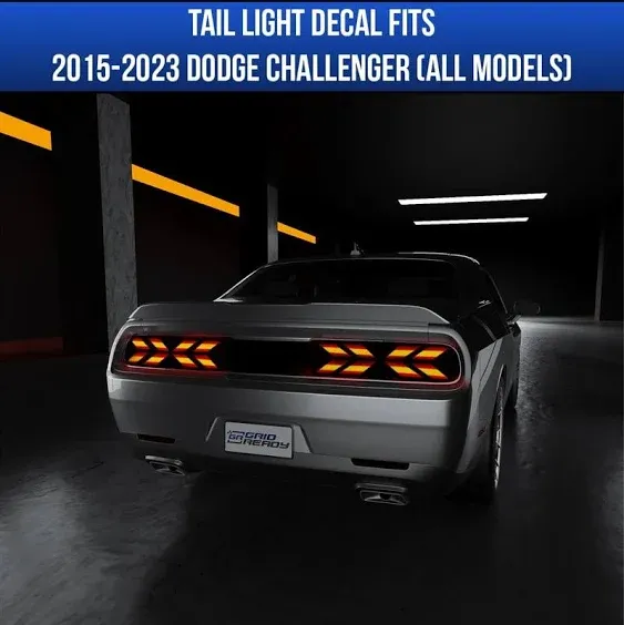 GRIDREADY Tail Light Decal for Dodge Challenger Accessories