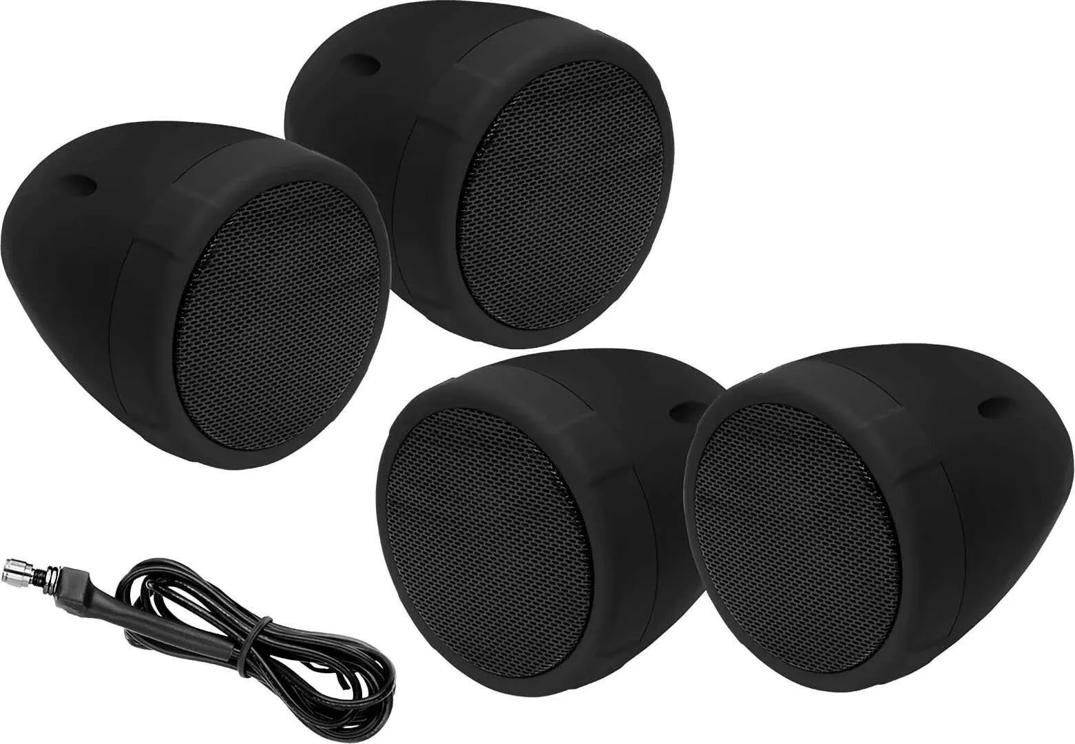 Boss Audio 4 Speaker Bt Amplified Kit Black - MCBK475BA