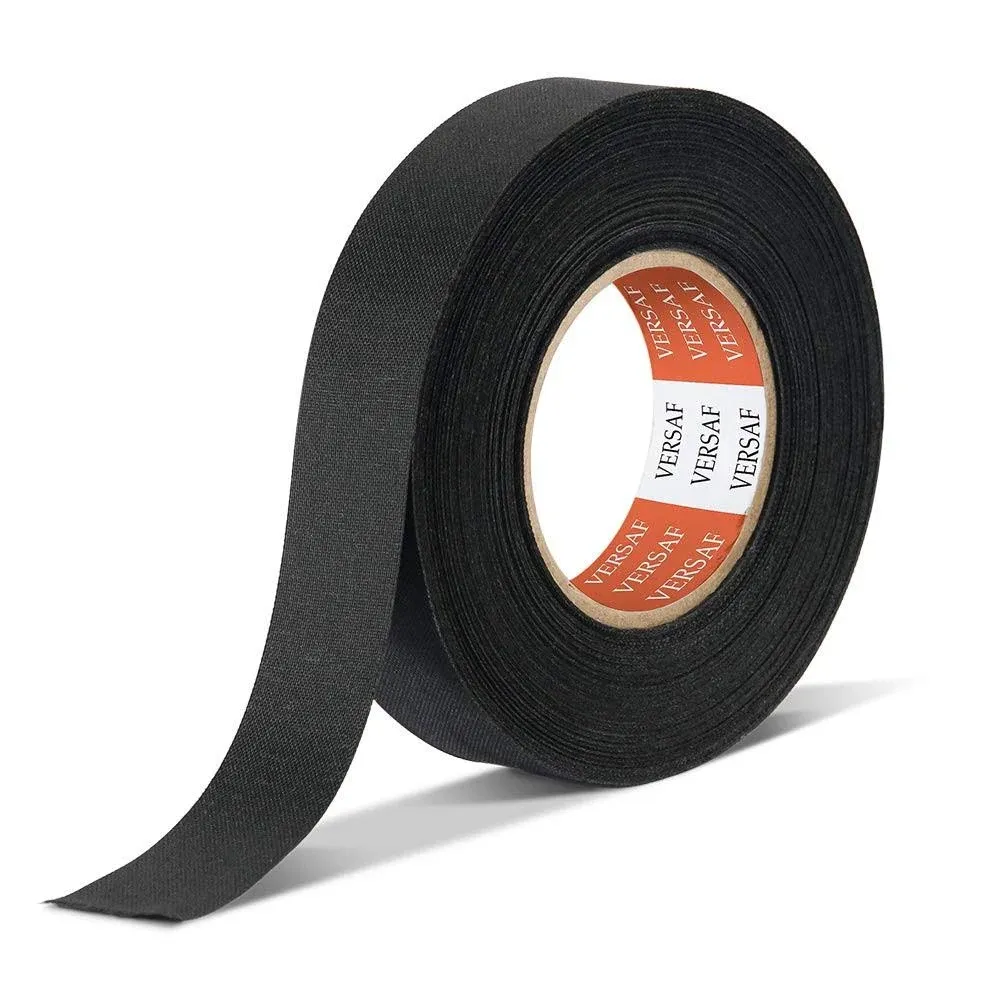 VERSAF Wire Harness Automotive Cloth Tape - Adhesive High Noise Black 