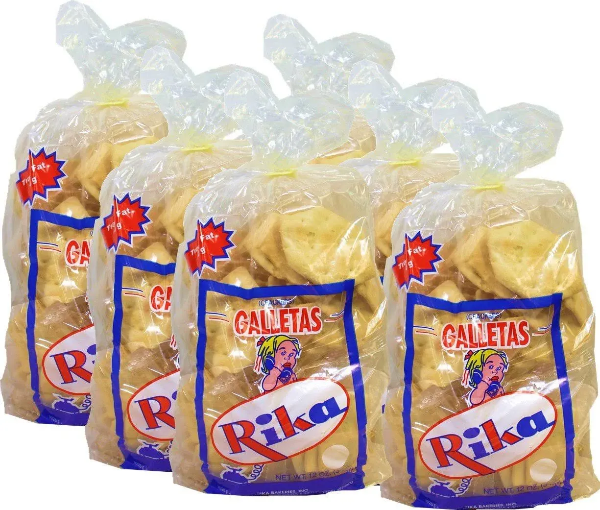 Cuban Style Crackers Rika 12 oz Bag (Pack of 6)