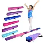 FC FUNCHEER 8FT Folding Gymnastic Beam,Wood core Anti-Slip Bottom with Carrying