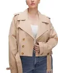 Good American Chino Cropped Trench Jacket