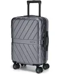 BAGSMART Hardside Carry on Luggage, 22x14x9 Airline Approved Checked Luggage, 1oo% PC Hardshell Lightweight Suitcase with Spinner Wheels & TSA Lock