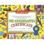 Certificates Pre-Kindergarten 30/Pk 8.5 X 11 Yellow