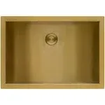 Ruvati RVH6107GG 16x11" Brushed Gold Polished Brass Undermount Bath Sink