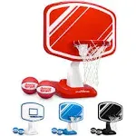 GoSports Splash Hoop Pro Poolside Basketball Game | Includes Hoop, 2 Balls and Pump, Red