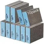 Onarway Sanding Blocks 6 Pack Wet and Dry Dual-use Sanding Sponges, Coarse and Fine - 60/80/100/120/180/220 Grits 6 Different Specifications, Washable and Reusable, Ideal for Wood Metal Wall Polish