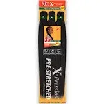  Braids XPRESSION 3X Pre-Stretched Braid 58&#034; 58 Inch (Pack of 3) Off Black 1B