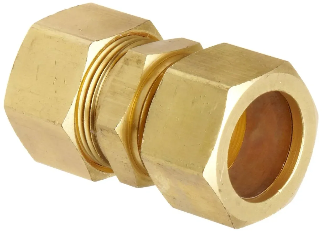 Anderson Metals Brass Tube Fitting, Union, 3/4" x 3/4" Compression