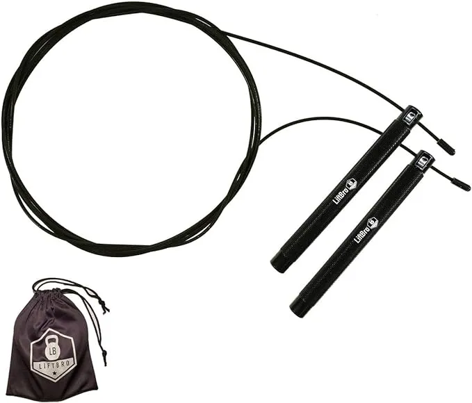 LiftBro Beast Release Jump Rope v.2.0 - Adjustable Speed Rope for High Intensity Training, Cardio and Fitness (Black)