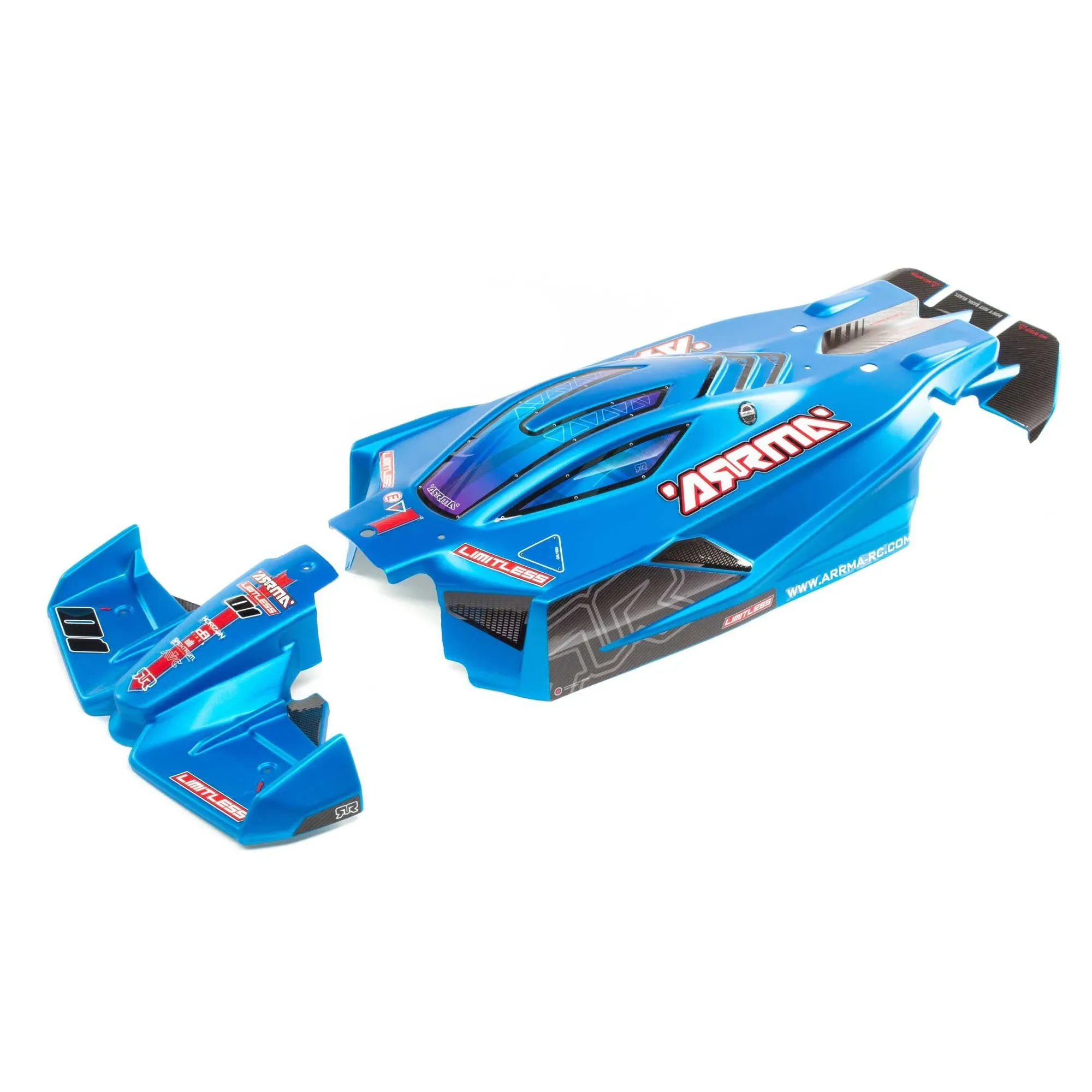 Arrma ARA410004 Limitless Painted Decaled Trimmed Body Mate (Blue)