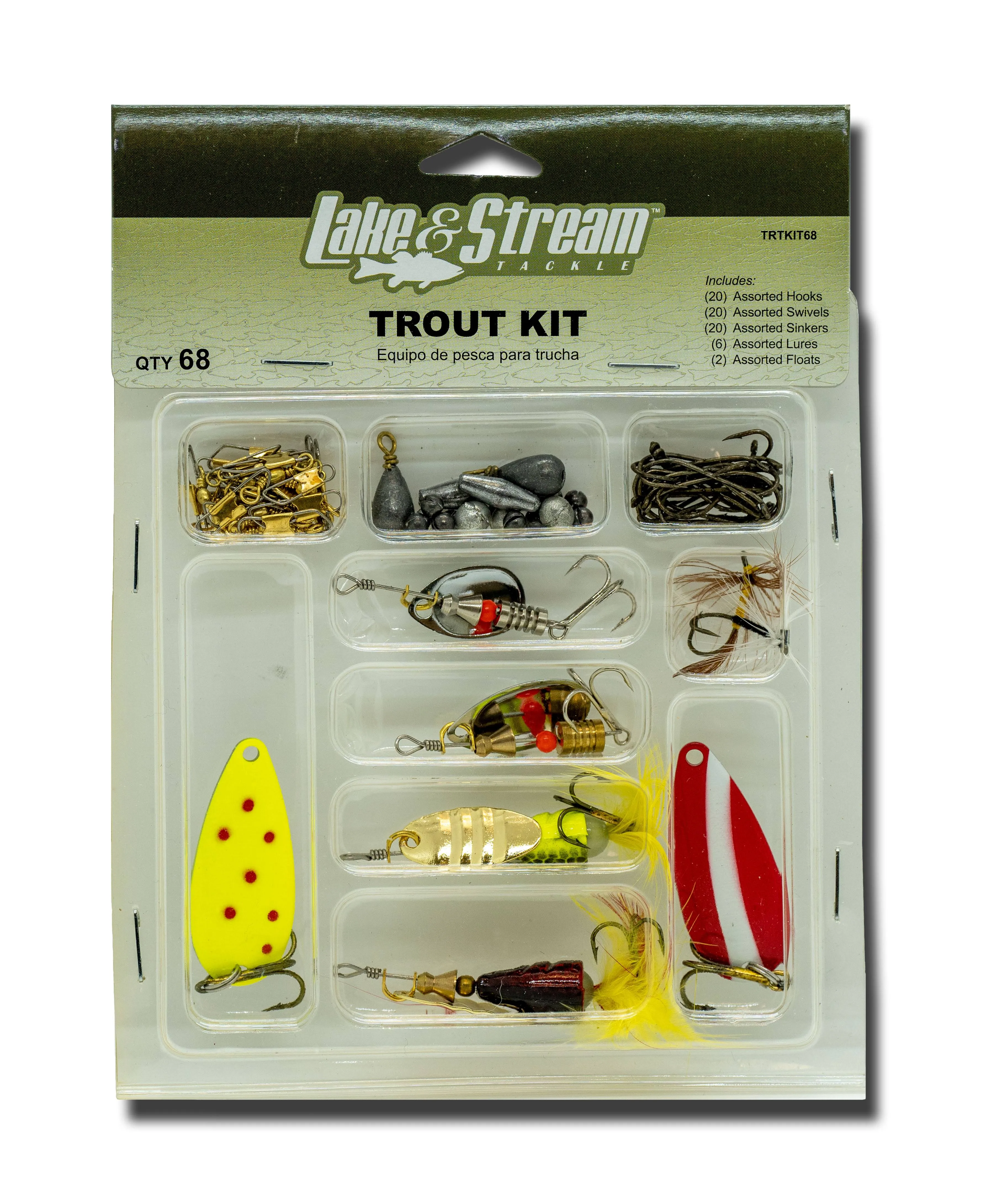 Lake & Stream 68-Piece Beginner Trout Kit