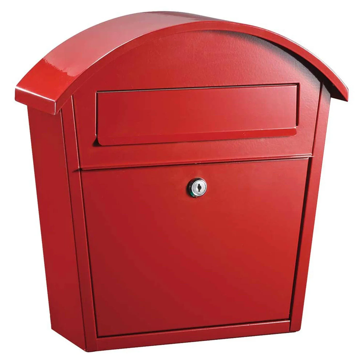 Ridgeline Locking Wall Mount Mailbox, Red