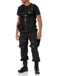 BARSKA mens Black Loaded Gear BI12016 VX 100 Tactical Vest and Leg Platform, Black, Large US