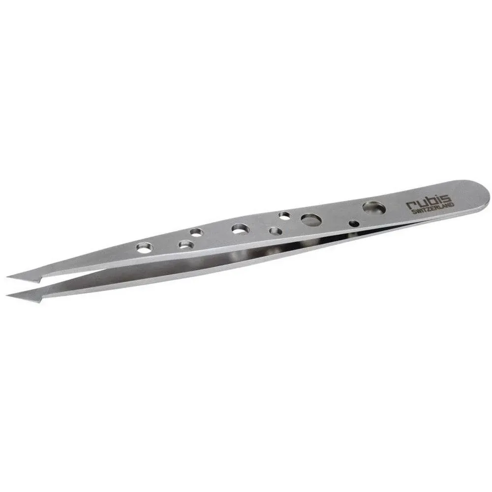 Rubis Surgical Steel Evolution Elegance Slant/Point Tweezer FREE SHIPPING