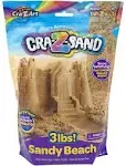 Cra-Z-Art Cra-Z-Sand 3lb Bag of Amazing Beach Sand with Surprise Sand Tool, Shape, Mold and Slice It, Fun Sensory Toy for Ages 4 and Up