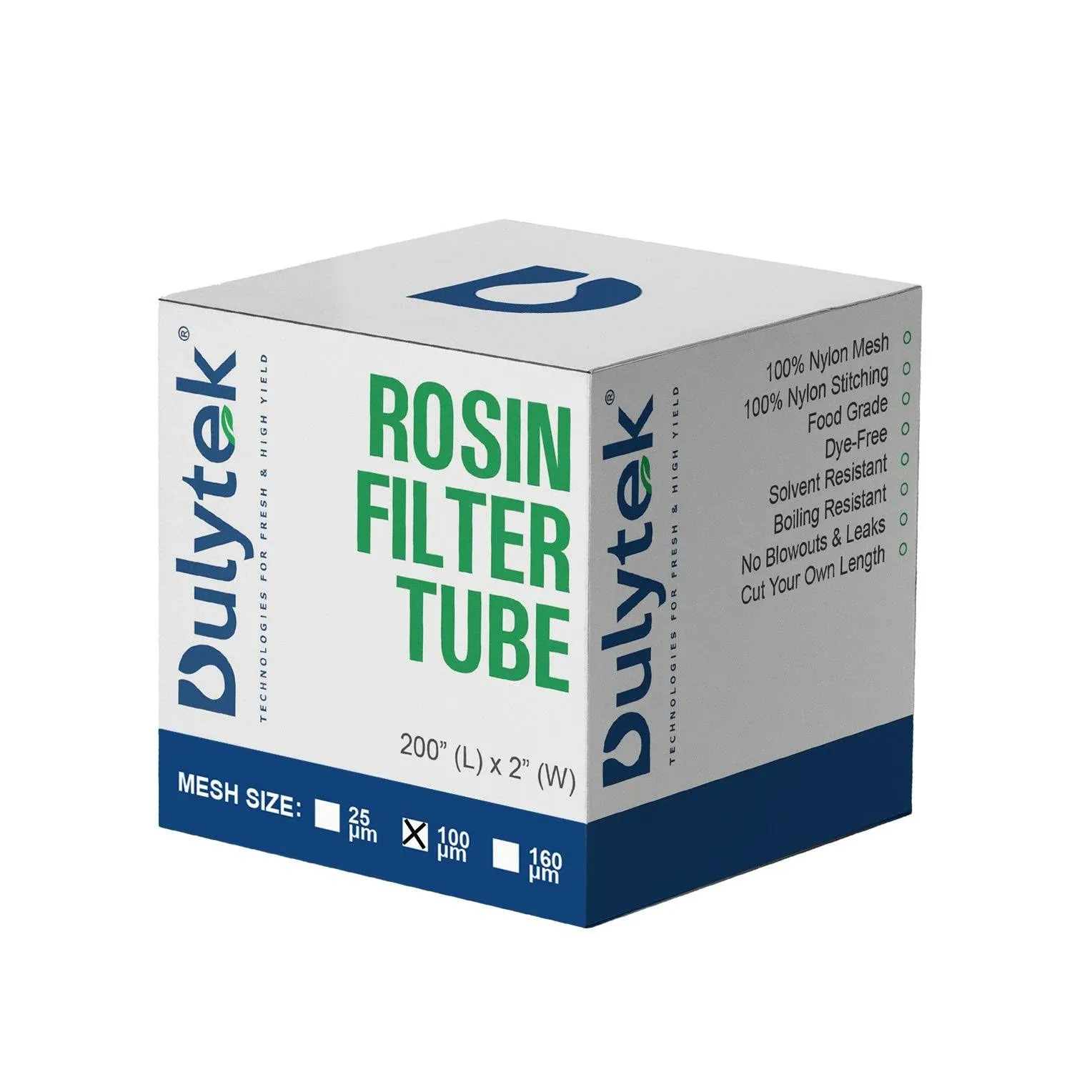 Dulytek® Premium Nylon Rosin Filter Tube, 2