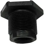 TF400 by Banjo | IBC Tank Accessories | 4" Bulkhead EPDM Tank Fitting | Hole Size: 5-3/4" | 225 PSI | Polypropylene