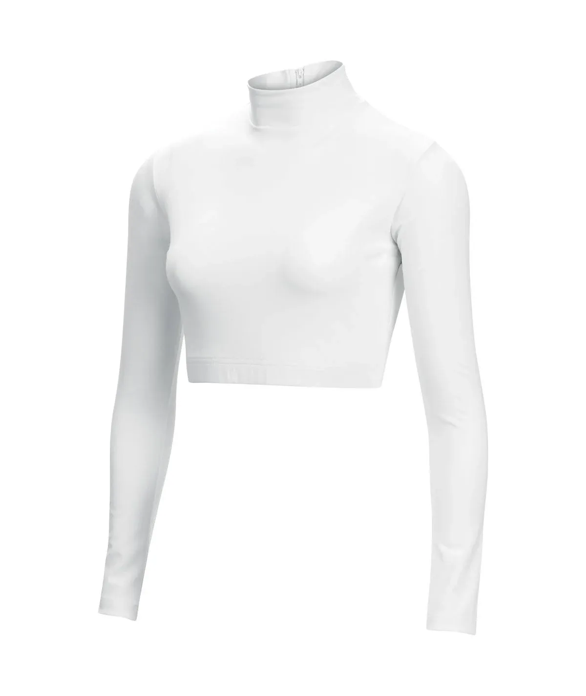 Chasse Cropped Bodysuit 2.0 White M | Omni Cheer