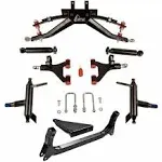 GTW 4" Double A-Arm Golf Cart Lift Kit for Yamaha G29/Drive (2007-2016) and Drive2 (2017-Up) with Solid Axle Rear Suspension