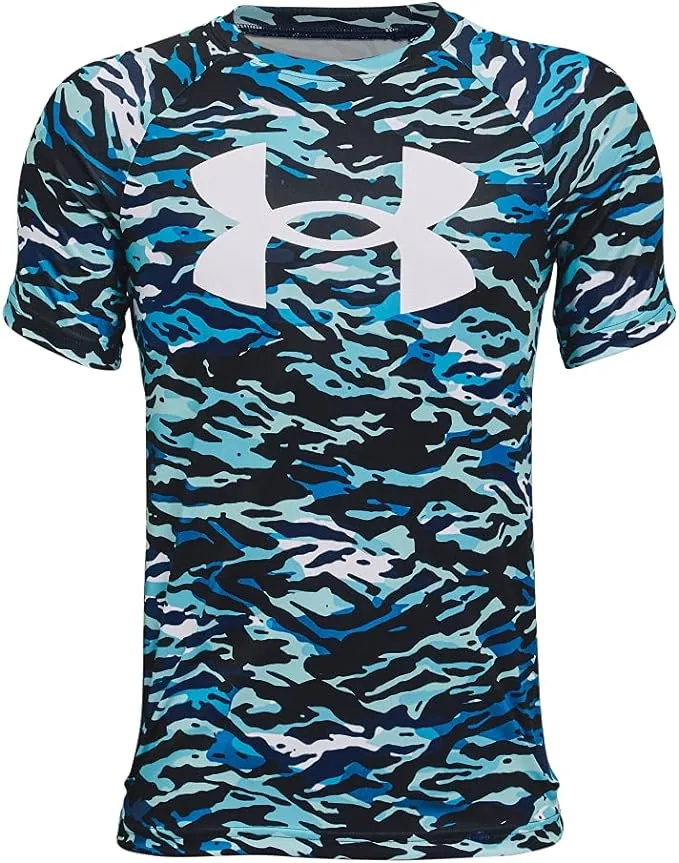 Under Armour Boys' Tech Big Logo Printed Short-Sleeve T-Shirt