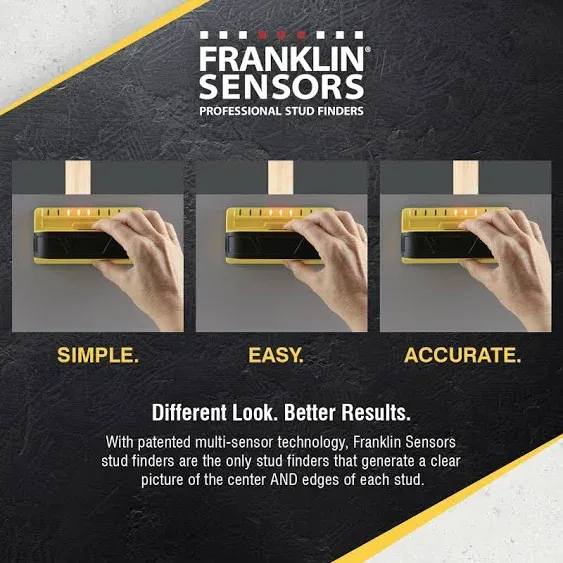 Franklin Sensors ProSensor M90 Stud Finder with 9-Sensors, Wood & Metal Stud Detector/Wall Scanner, Made in The USA