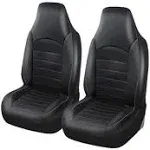 Front 2 Car Seat Covers For High Back Bucket Seat Cushions Interior Accessories