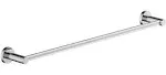 Towel Bar Dia 24 Inch Single Polished Chrome Metal 3-1/4 Inch