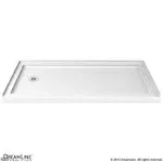 DreamLine Slimline 32 in. x 60 in. Single Threshold Shower Base Left Hand Drain DLT-1132601