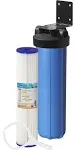 APEC 20&#034; Big Blue Whole House Water Filtration System With Sediment Filter