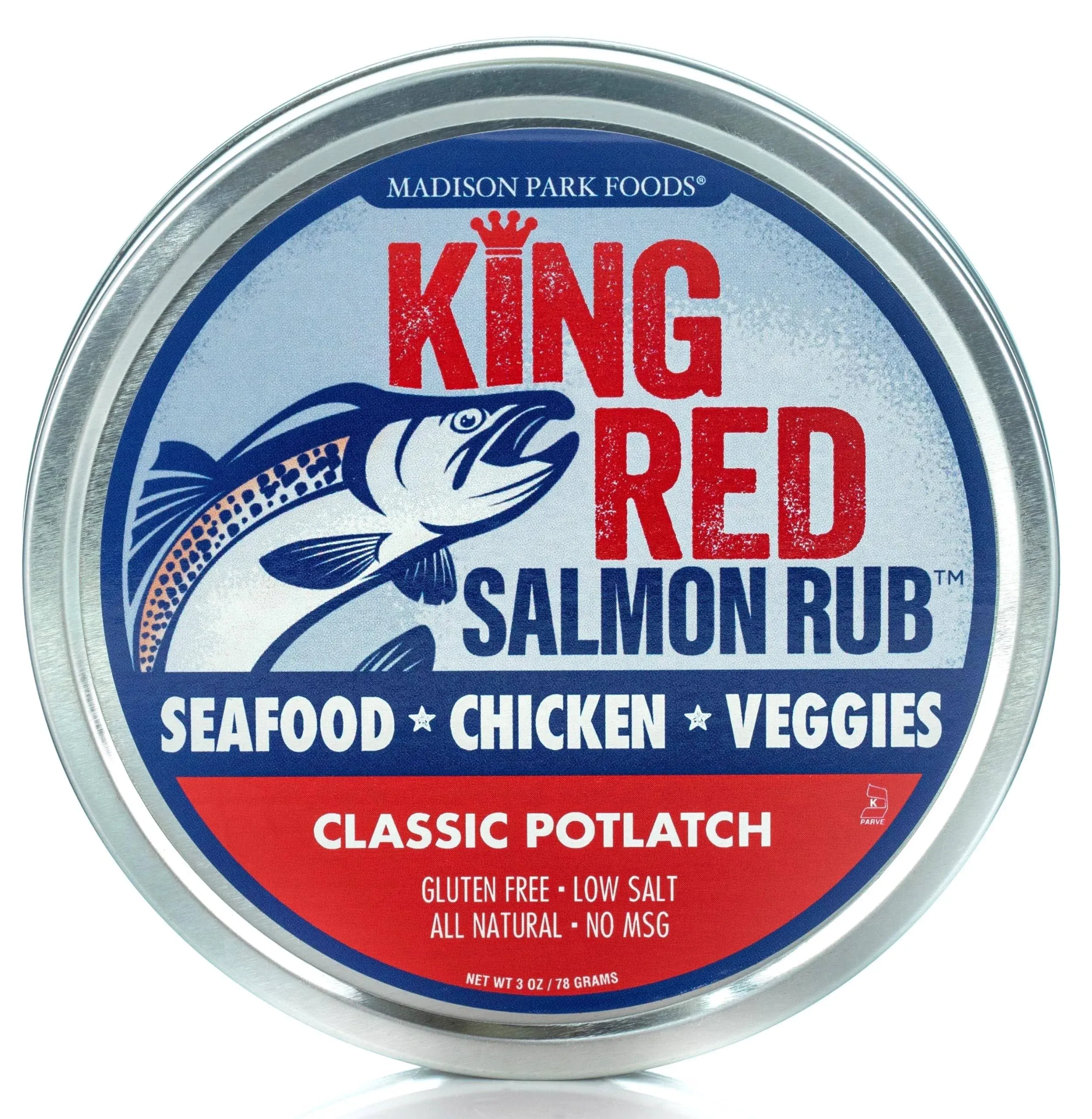 King Red Classic Salmon Rub and Potlatch Seasoning Spices for Al