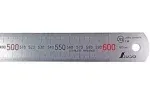 Shinwa H101-E 600 mm Rigid&#034;Zero Glare&#034; Metric Machinist Ruler/Rule Scale .5 m...