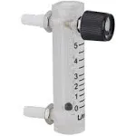 CNBTR LZQ-3 Acylic Flowmeter Gas Acrylic Metal Fitting Oxygen Flow Meter 0-5 LPM