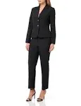 Le Suit Women's 2-Button Jacket & Slim Pant