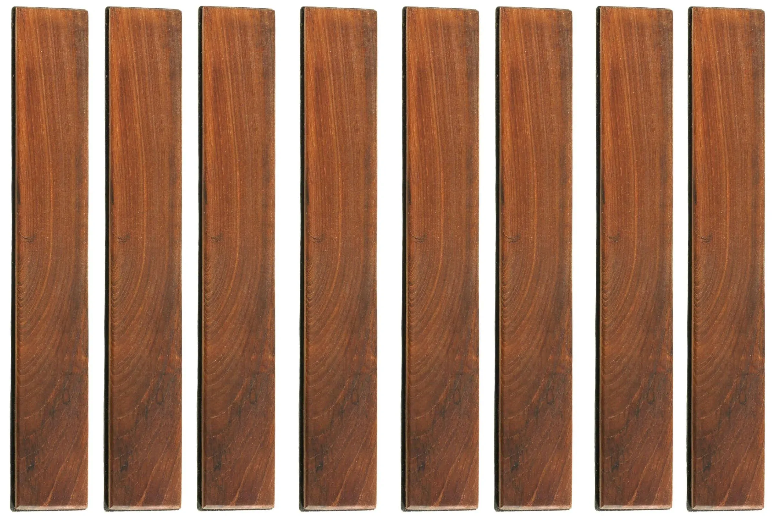 EZ-Floor End Pin-Side Trim Piece for Flooring in Solid Teak Wood (Set of 8)