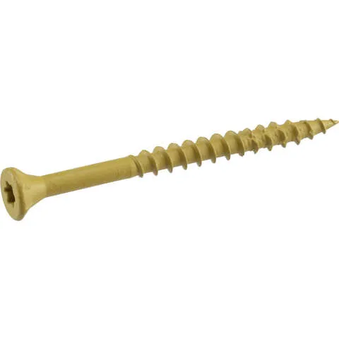 Hillman Fasteners 48419 Star Drive Flat-head Deck Screws, Tan