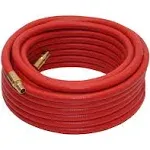 Grip 50' x 3/8 inch Hybrid Rubber Air Compressor Hose Red USA Made 12530